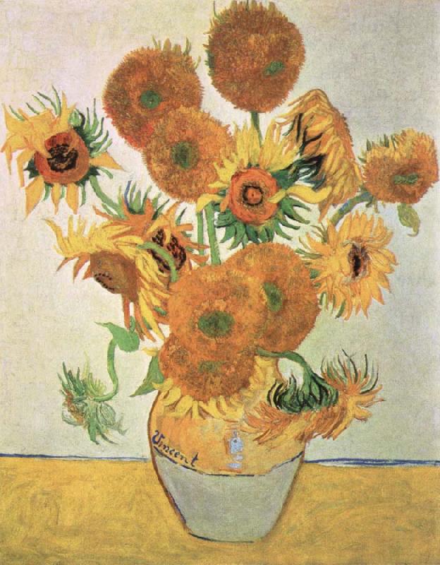 Vincent Van Gogh sun flowers oil painting image